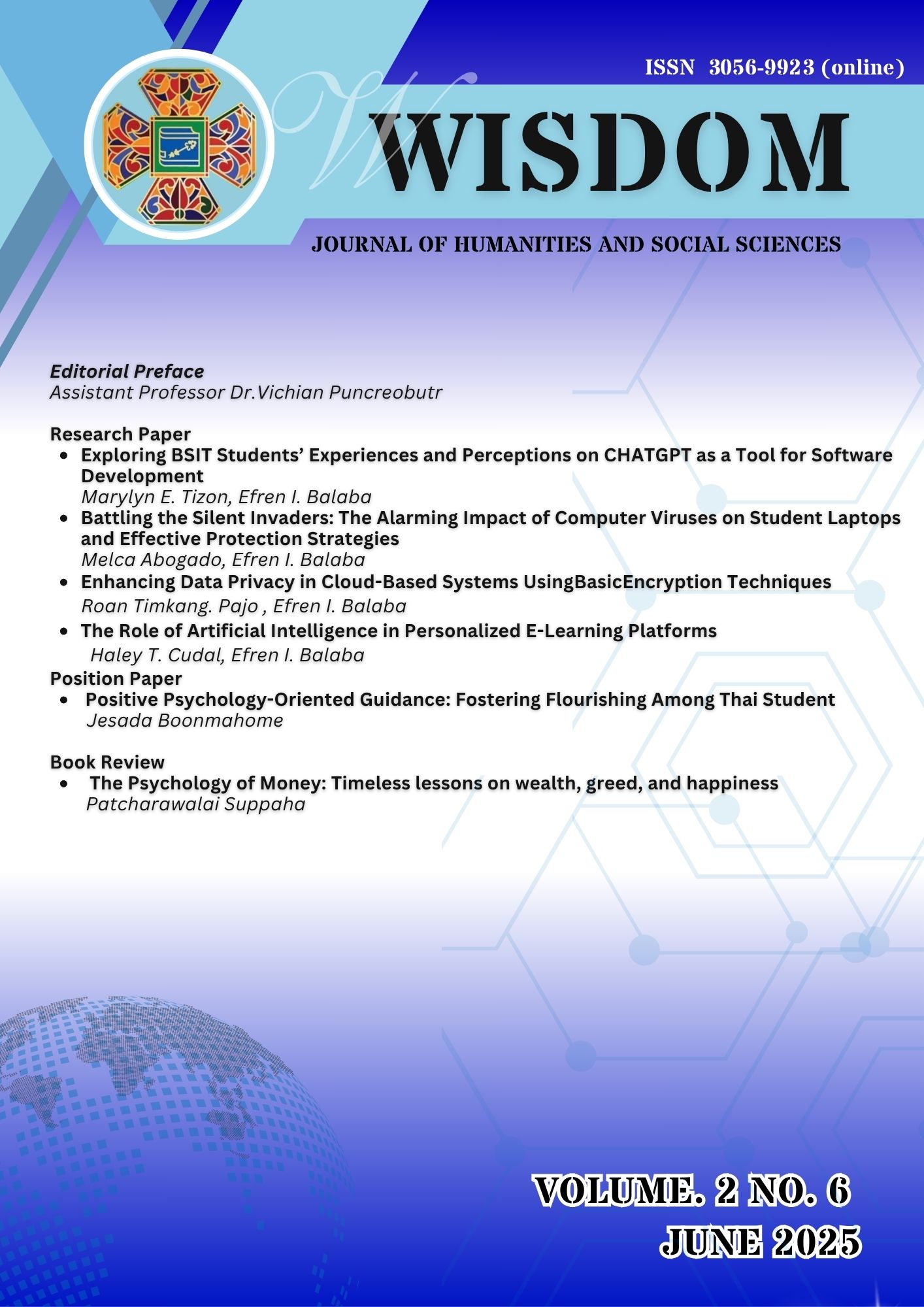 					View Vol. 2 No. 6 (June) (2025): Wisdom Journal of Humanities and Social Sciences
				